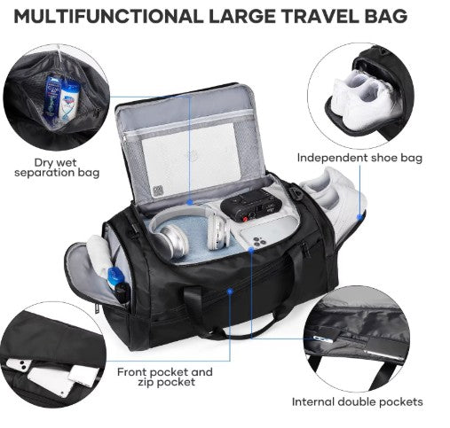 Sac de sport grande capacité – Praticité et confort au quotidien