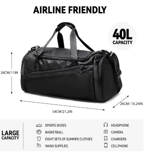 Sac de sport grande capacité – Praticité et confort au quotidien