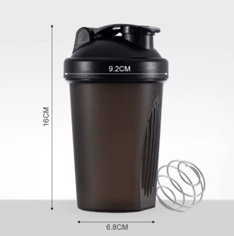 Shaker 400 ml avec boule métallique – Mélangez vos protéines facilement